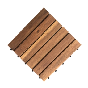 6- SLAT ACACIA 24MM THICK DECKING TILES