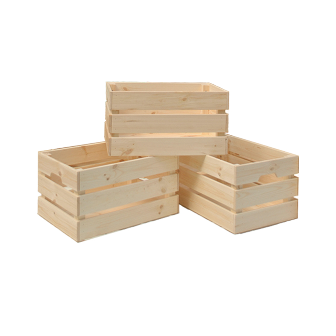 Wooden box for planting trees